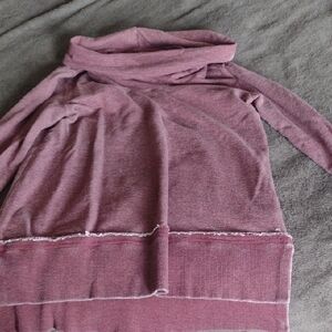 Lucky Brand Mauve Cowl Neck Sweater